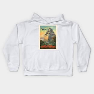 Nagoya Japan Vintage Travel Poster 1930 Kids Hoodie